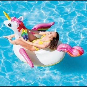 Intex unicorn pool float ride on hot girl summer